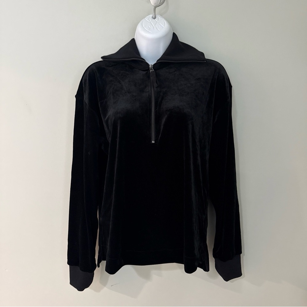 Black Half-Zip Pullover - image 1